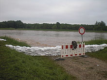 extreme Wassermassen drückten auf die Deiche