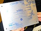 Die Arbeitgeberplakette des THW Landesverbandes