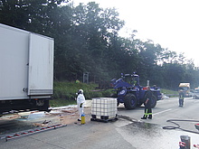 Radlader entläd LKW